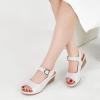 imageAlicegana Womens Wedge Sandals Comfortable Low Heel Dressy Summer Platform Shoes Ankle Strap Casual Non Slip WedgesWhite