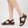 imageWedge Sandals for Women 2025 Comfortable Low Heel Dressy Summer Platform Ankle Strap Sandals for Beach VacationBlack