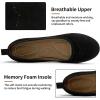 imageAlicegana Ballet Flats for Women Dressy Round Toe Slip on Suede Comfortable Women Shoes Casual Work Walking Loafers 2025Black