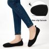 imageAlicegana Ballet Flats for Women Dressy Round Toe Slip on Suede Comfortable Women Shoes Casual Work Walking Loafers 2025Black