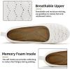imageAlicegana Ballet Flats for Women Dressy Round Toe Slip on Suede Comfortable Women Shoes Casual Work Walking Loafers 2025White