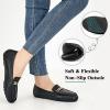 imageAlicegana Loafers for Women Casual Shoes  Comfortable Slip On Penny Loafers Work Dress Business Driving Walking FlatsBlack