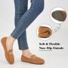 imageAlicegana Loafers for Women Casual Shoes  Comfortable Slip On Penny Loafers Work Dress Business Driving Walking FlatsBrown Suede