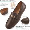 imageAlicegana Loafers for Women Casual Shoes  Comfortable Slip On Penny Loafers Work Dress Business Driving Walking FlatsLightbrown