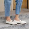 imageAlicegana Loafers for Women Casual Shoes  Comfortable Slip On Penny Loafers Work Dress Business Driving Walking FlatsWhite