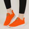 imageAlicegana Womens Sneakers Tennis Shoes Lightweight Non Slip Casual Walking RunningOrange