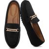 imageAlicegana Loafers for Women Casual Shoes  Comfortable Slip On Penny Loafers Work Dress Business Driving Walking FlatsBlack Suede
