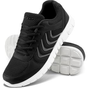 imageAlicegana Womens Sneakers Fashion Walking Casual Lightweight Tennis ShoesBlack