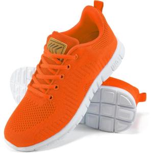 imageAlicegana Womens Sneakers Tennis Shoes Lightweight Non Slip Casual Walking RunningOrange