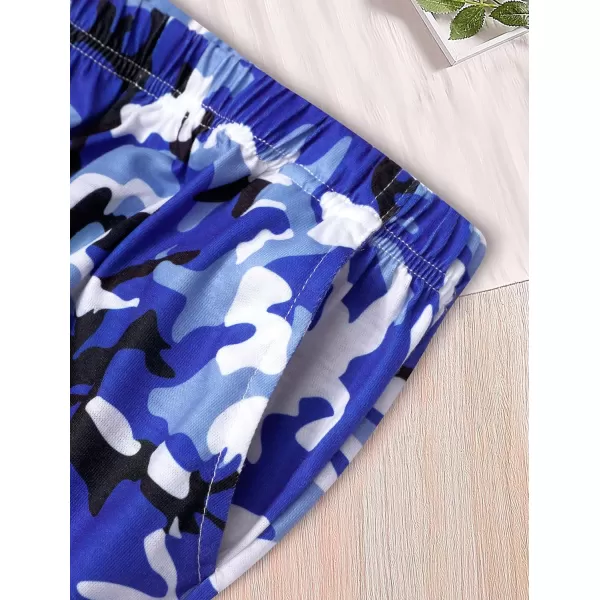Girls 2 Piece Outfits Kids Clothes Cute Cool Girl Crop Tops + Camouflage Pants Summer Clothing Sets