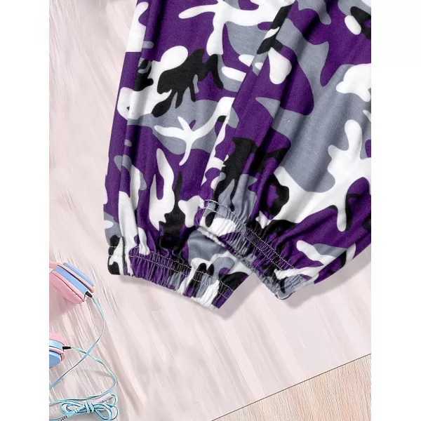 Girls 2 Piece Outfits Kids Clothes Cute Cool Girl Crop Tops + Camouflage Pants Summer Clothing Sets