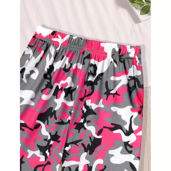 Girls 2 Piece Outfits Kids Clothes Cute Cool Girl Crop Tops + Camouflage Pants Summer Clothing Sets