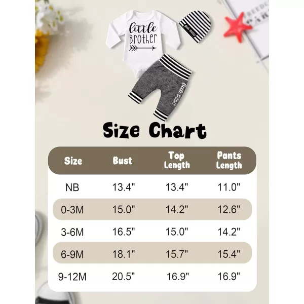 Newborn Baby Boy Clothes New To The Crew Letter Print Romper+Pants+Striped Hat 3pcs Infant Outfits Set