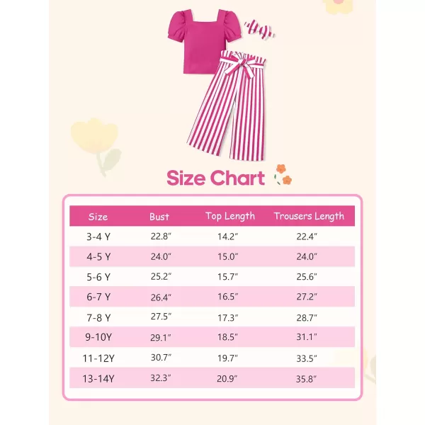 Toddler Girl Clothes Square Neck Puff Sleeve Tops + Wide Leg Pants + Headband 3pcs Spring Summer Girl Outfits