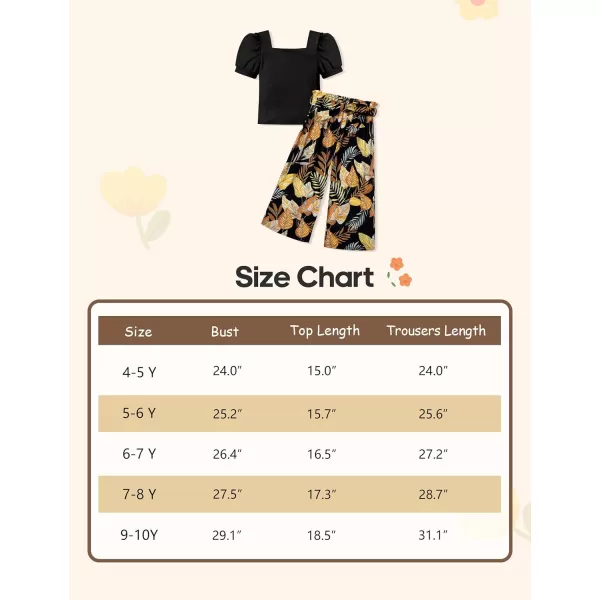 Toddler Girl Clothes Square Neck Puff Sleeve Tops + Wide Leg Pants + Headband 3pcs Spring Summer Girl Outfits
