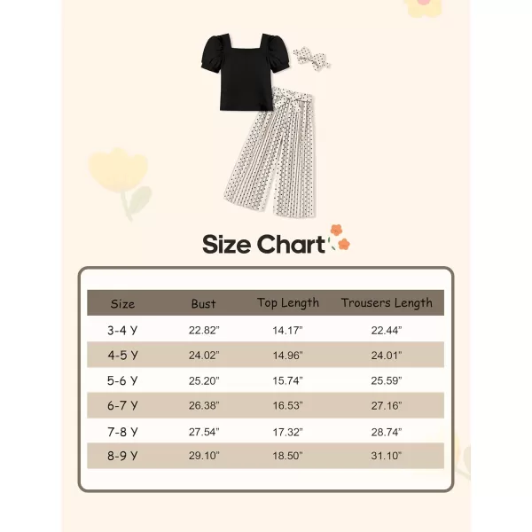 Toddler Little Girl Clothes Outfits Set Square Neck Tops + Pleated Pants + Headband 3pcs Kids Clothing
