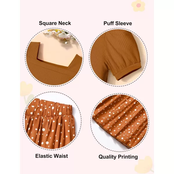Toddler Little Girl Clothes Outfits Set Square Neck Tops + Pleated Pants + Headband 3pcs Kids Clothing