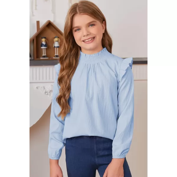 blibean Girl Elegant Tops Semi Formal Blouses Size 6-15 Years