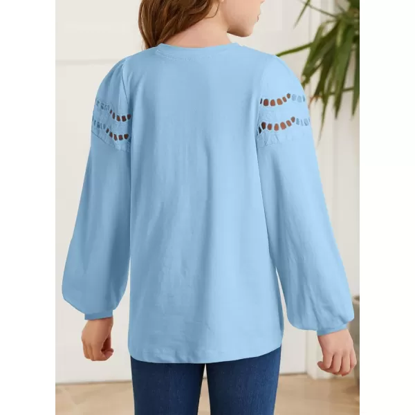 blibean Girl Fashion Cotton Shirts Summer Tops 4-15 Years Old