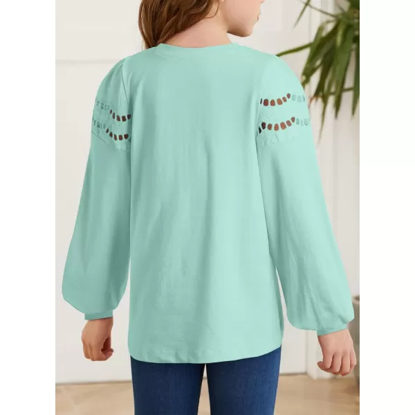 blibean Girl Fashion Cotton Shirts Summer Tops 4-15 Years Old