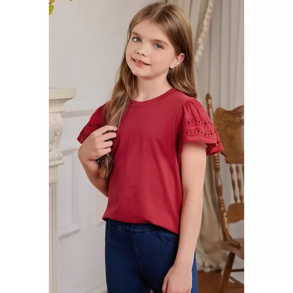 blibean Girl Fashion Cotton Shirts Summer Tops 4-15 Years Old