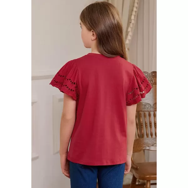 blibean Girl Fashion Cotton Shirts Summer Tops 4-15 Years Old