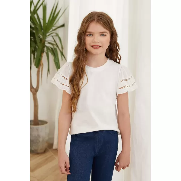 blibean Girl Fashion Cotton Shirts Summer Tops 4-15 Years Old
