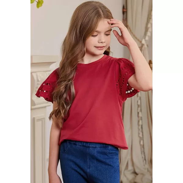 blibean Girl Fashion Cotton Shirts Summer Tops 4-15 Years Old