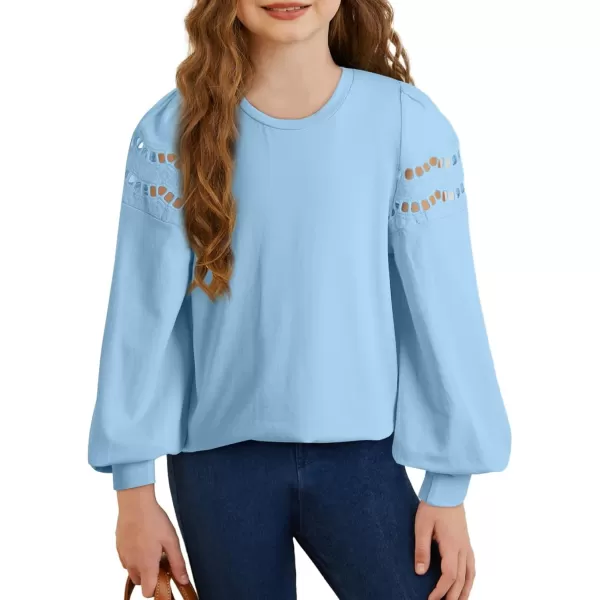 blibean Girl Fashion Cotton Shirts Summer Tops 4-15 Years Old