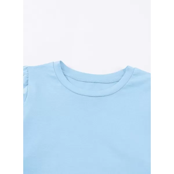 blibean Girl Fashion Cotton Shirts Summer Tops 4-15 Years Old