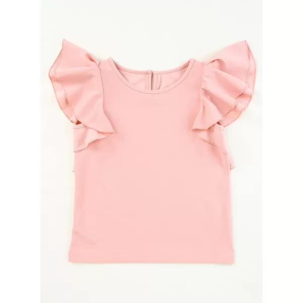 blibean Girl Ruffle Sleeve Shirts Stylish Tops Size 4-16 Years