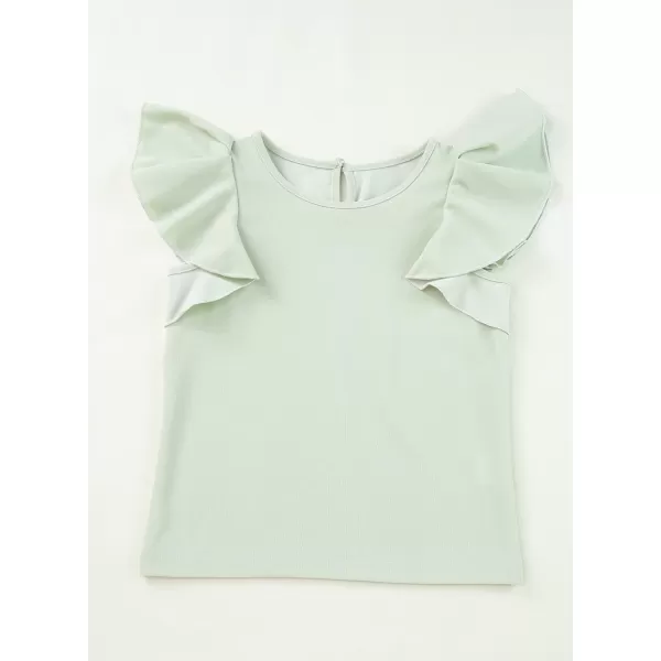 blibean Girl Ruffle Sleeve Shirts Stylish Tops Size 4-16 Years