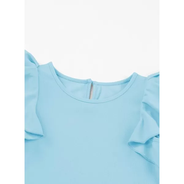 blibean Girl Ruffle Sleeve Shirts Stylish Tops Size 4-16 Years
