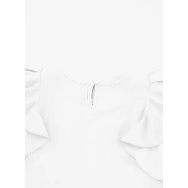 blibean Girl Ruffle Sleeve Shirts Stylish Tops Size 4-16 Years