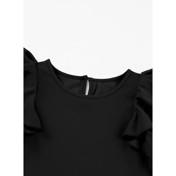 blibean Girl Ruffle Sleeve Shirts Stylish Tops Size 4-16 Years