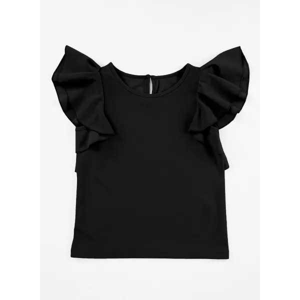 blibean Girl Ruffle Sleeve Shirts Stylish Tops Size 4-16 Years