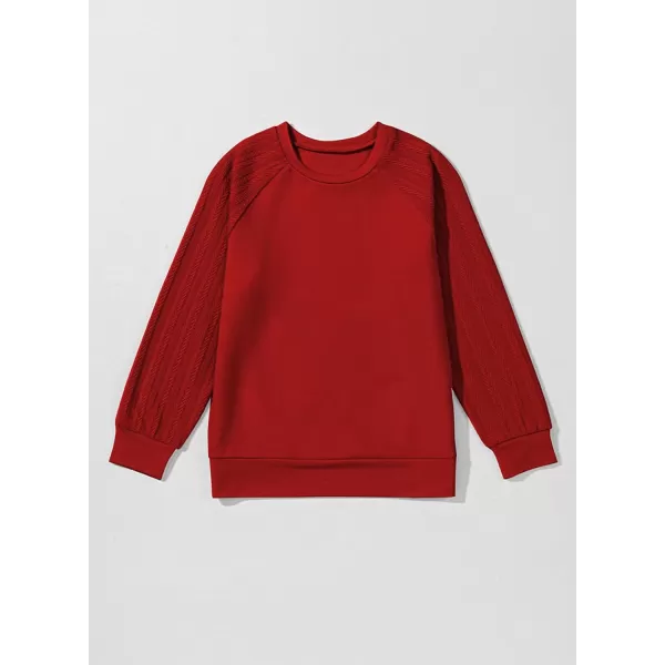 blibean Girls 2024 Fall Sweatshirt Tween Crewneck Cable Knit Tops Size 6-15 Years