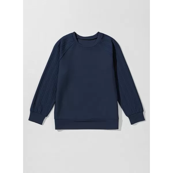 blibean Girls 2024 Fall Sweatshirt Tween Crewneck Cable Knit Tops Size 6-15 Years