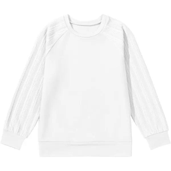 blibean Girls 2024 Fall Sweatshirt Tween Crewneck Cable Knit Tops Size 6-15 Years