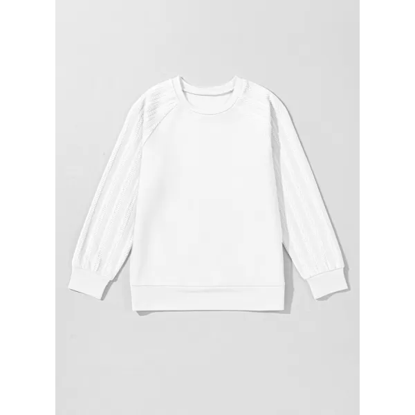 blibean Girls 2024 Fall Sweatshirt Tween Crewneck Cable Knit Tops Size 6-15 Years
