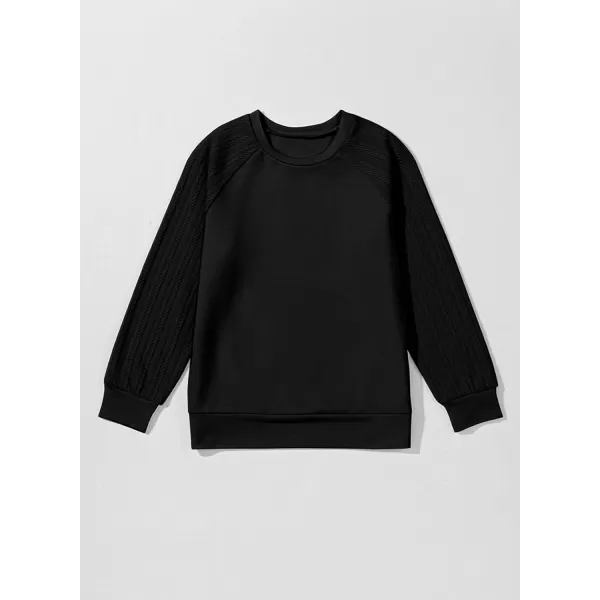 blibean Girls 2024 Fall Sweatshirt Tween Crewneck Cable Knit Tops Size 6-15 Years