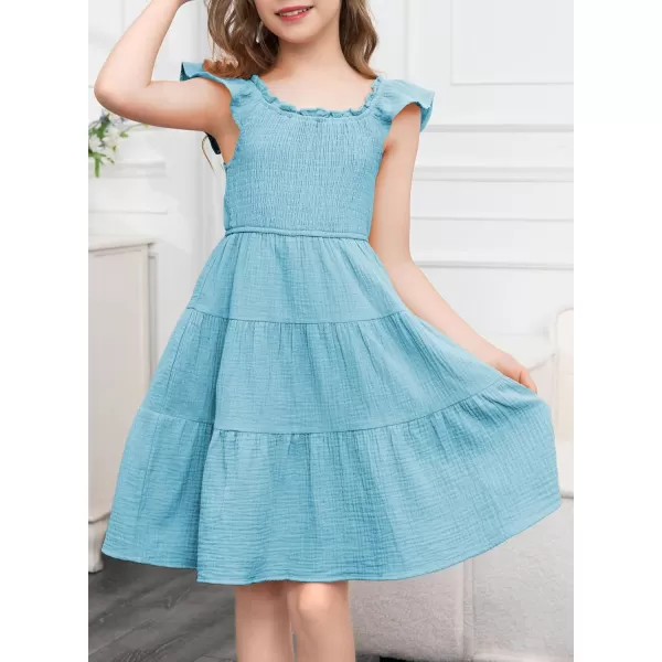 blibean Girls 2024 Tween Summer Cotton Sundress Size 6-15 Years Old