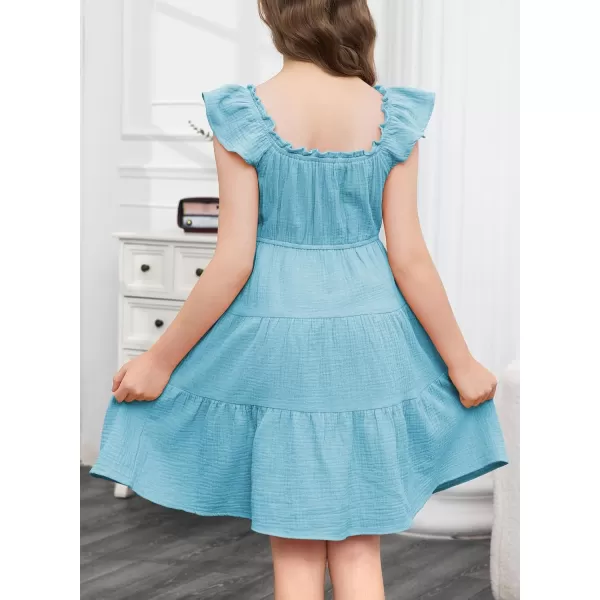 blibean Girls 2024 Tween Summer Cotton Sundress Size 6-15 Years Old