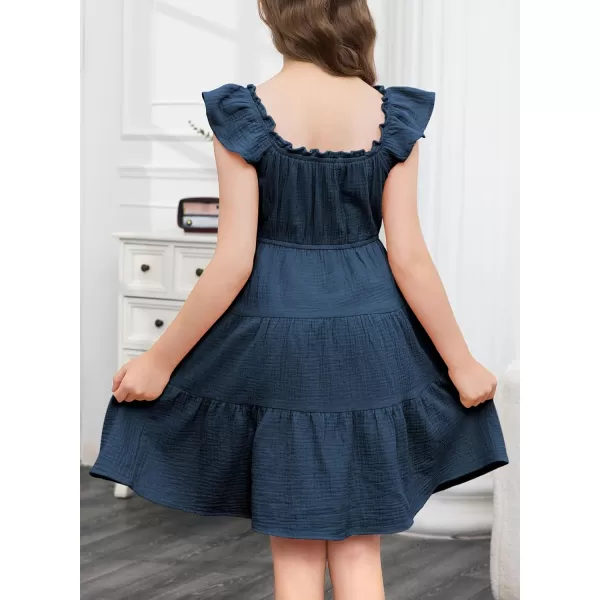 blibean Girls 2024 Tween Summer Cotton Sundress Size 6-15 Years Old