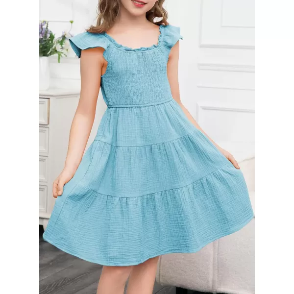 blibean Girls 2024 Tween Summer Cotton Sundress Size 6-15 Years Old