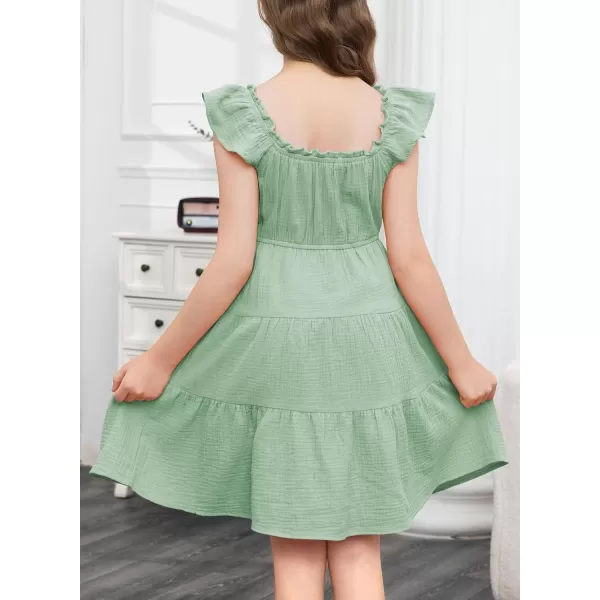 blibean Girls 2024 Tween Summer Cotton Sundress Size 6-15 Years Old