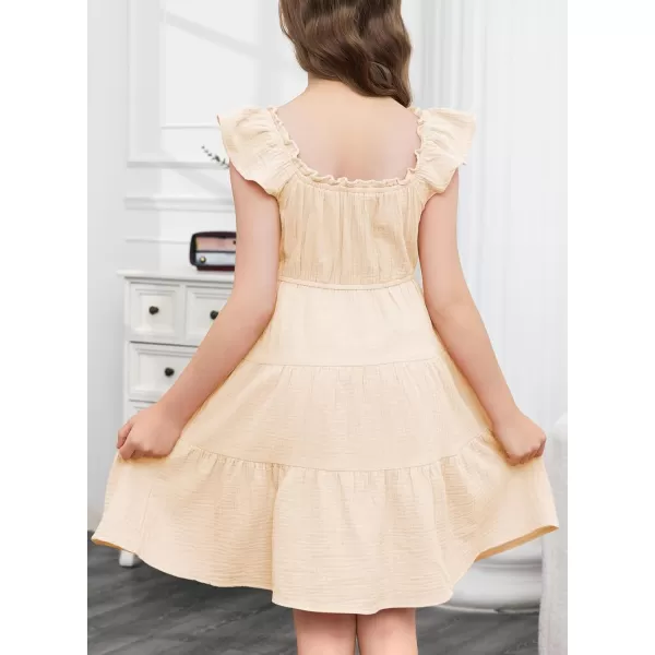 blibean Girls 2024 Tween Summer Cotton Sundress Size 6-15 Years Old