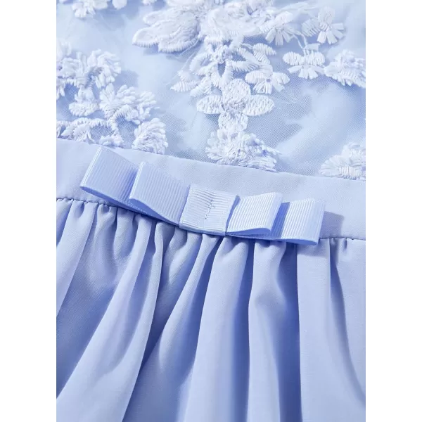 blibean Girls Elegant Lace Mesh Semi Formal Party Dress Size 6-15 Years