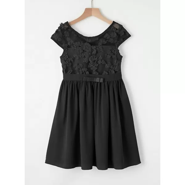 blibean Girls Elegant Lace Mesh Semi Formal Party Dress Size 6-15 Years