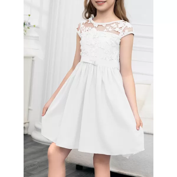 blibean Girls Elegant Lace Mesh Semi Formal Party Dress Size 6-15 Years
